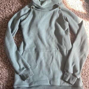 Breastfeeding mint green sweater